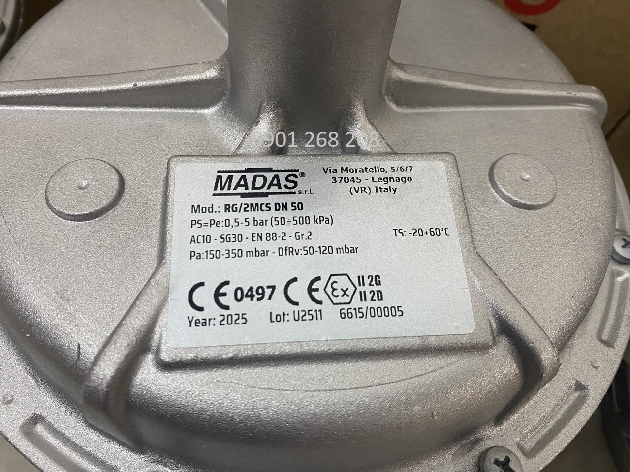 van giam ap madas RG/2MCS DN50 MADAS